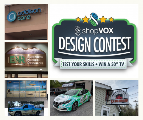 shopVOX design contest promo.