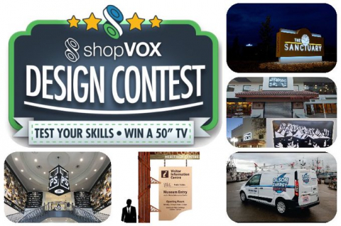 shopVOX design contest promo.