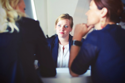 Women in a business meeting.